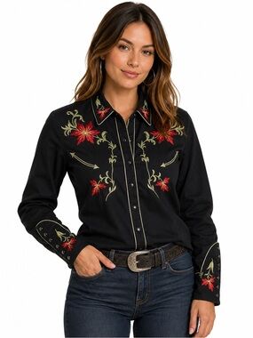 Scully Cowboy Floral Shirt